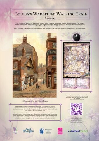 Canvas-19-Butchers-Row-and-The-Shambles Stop 19 of the Louisa Fennell Walking Trail, Wakefield