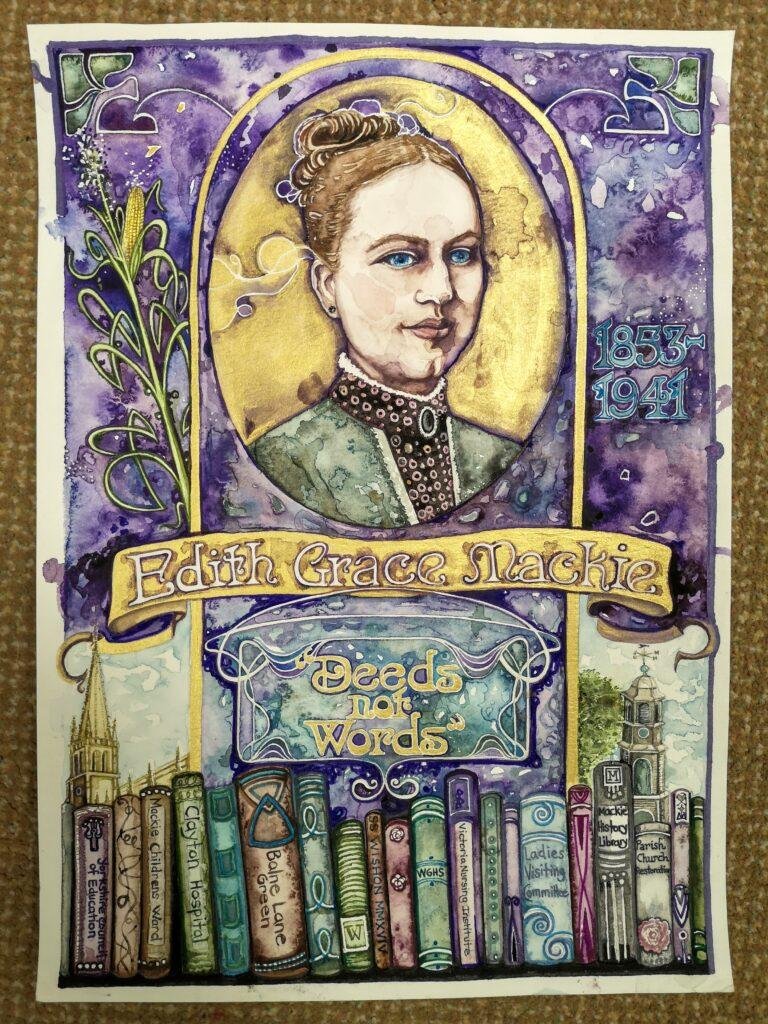 Painting of Edith Mackie, Wakefield Philanthropist