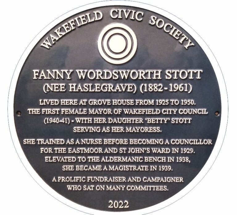 Fanny Stott Blue Plaque