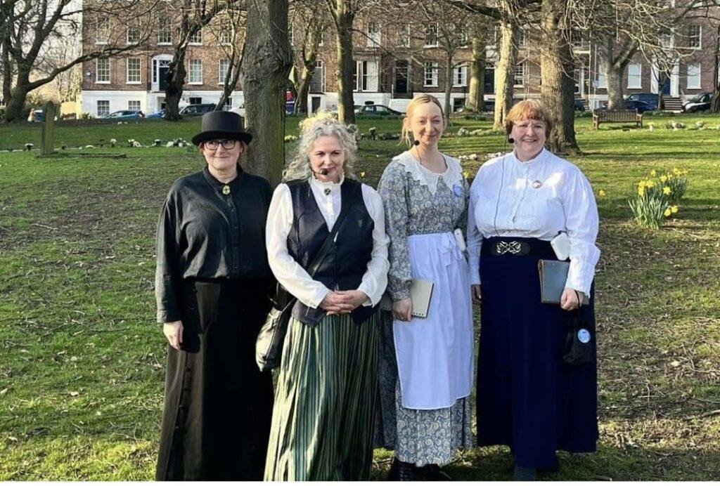 an image of the round our way heritage walks team