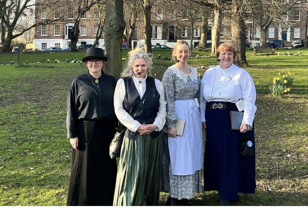 an image of the round our way heritage walks team