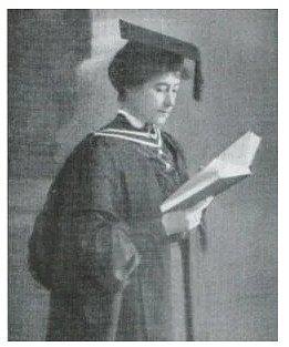 Photograph of Gertrude McCroben as a scholar at Newnham College, Cambridge, 1880
