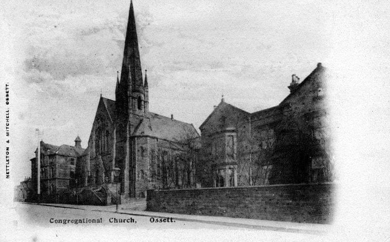 Green Mount, seen on the right of The Ossett Congregational Church.